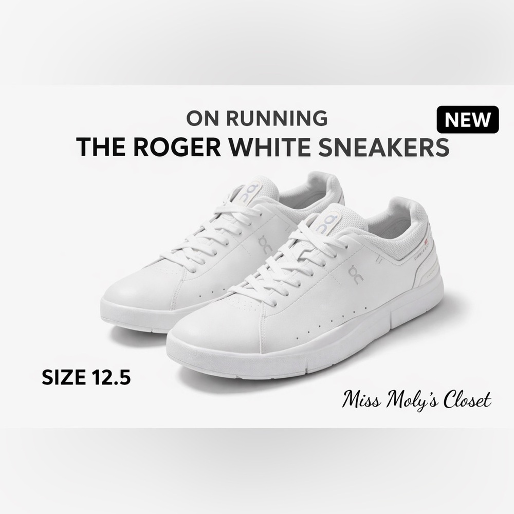On Running The Roger White Sneakers Mens 12.5 New Comfort Shoes